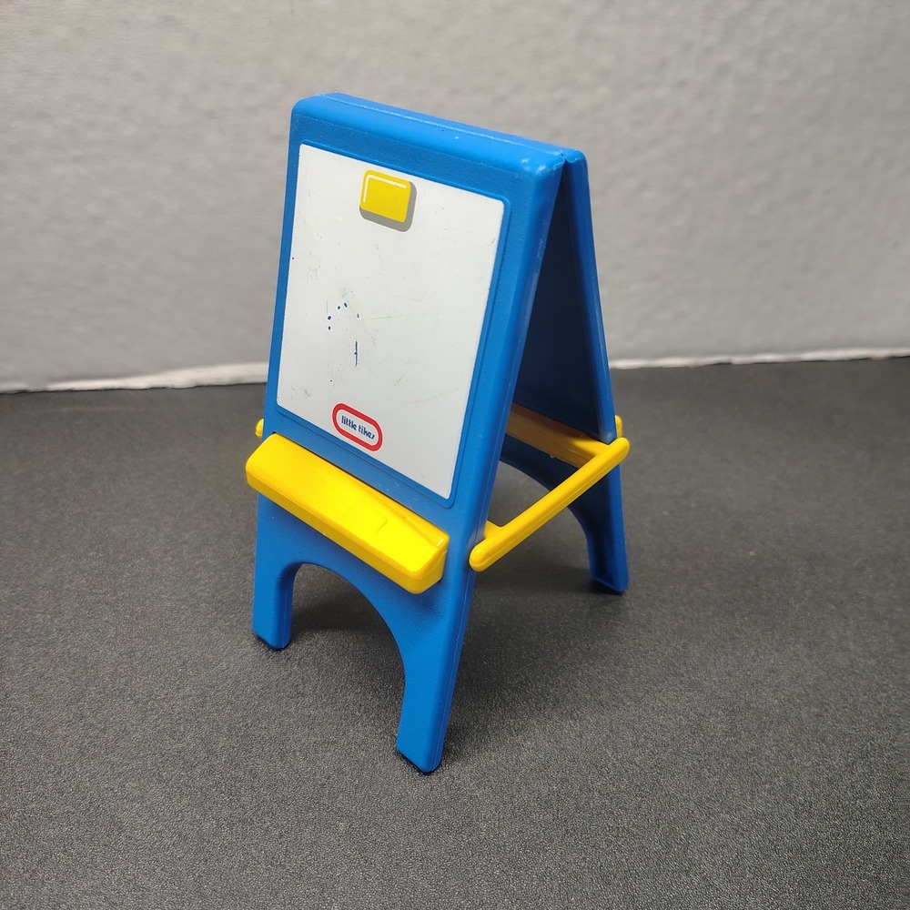 Vintage Little Tikes Dollhouse Blue Art Easel